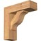 Ekena Millwork Funston Block Smooth Bracket w/ Offset Brace, Western Red Cedar, 5 1/2"W x 16"D x 16"H BKT0604X16X16FST05SWR - alternate 1